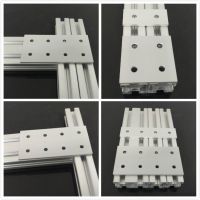 Vertical connecting plate aluminum profile reinforcement plate 2020/3030/4040/4545/6060/8080/9090 hole one word connector Hand Tool Parts Accessories