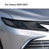 ฟิล์มติดหน้าจอโทรศัพท์ไฟหน้ารถสำหรับ Toyota Camry 2018 2020 2022สติกเกอร์สีดำโปร่งใสอุปกรณ์เสริมป้องกันรอยขีดข่วน