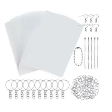 Shrink Plastic Sheet Sheets Shrinky Dink Paper Kit With Clear Heat