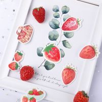 45pcs/box Strawberry Stationery Stickers Sealing Label Travel Sticker DIY Scrapbooking Diary Planner Albums Decorations Stickers Labels