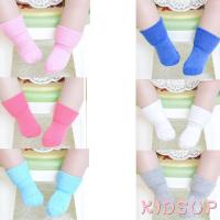 KIDSUP-Newborn Baby Boy Girl Socks Soft Cotton Non-slip Bottom Loose Mouth Socks