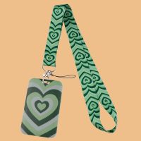 Green Heart Lanyards for Key Neck Strap For Card Badge Gym Keychain Lanyard Key Holder DIY Hanging Rope Mobile Phone Accessories Phone Charms