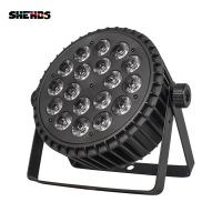 Laquitalo อะลูมินัมอัลลอย LED Par 18X12w RGBW 4In1 LED Par Light DMX ไฟเวทีหรือปาร์ตี้โคมไฟ KTV ดิสโก้ DJ DMX512 4/8CH