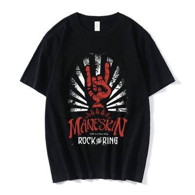 Maneskin Best Rock Am Ring T-shirt Italian Rock Band T Shirt Men Women Vintage Hip Hop Oversized Graphic T-shirts Streetwear