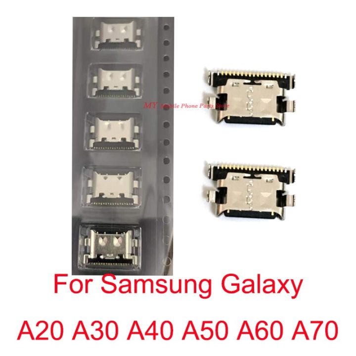 ปลั๊กคอนเนคเตอร์แท่นชาร์จ Usb 18ขาสำหรับ Samsung Galaxy A70 A705 A30 A305 A20 A205 A40 A405 A50 A505ชิ้นส่วน A605 A60