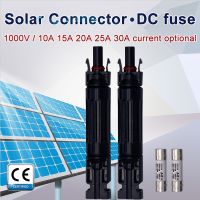 1000 VDC PV Connector 5/10/15/20/30A Fuse Plug Solar Cell Panel Fuse Holder Protective Connector Fuse Protection