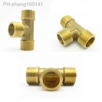 1/8 quot; 1/4 quot; 3/8 quot; 1/2 quot; BSP Male Thread Brass 3 Way Pipe Fitting Tee Type Adapter Coupler Connector