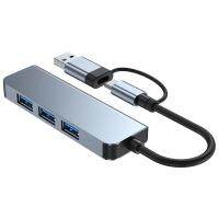 4 Ports USB 3.0 HUB Type-C Adapter USB 2.0 High Speed Transmission Multi-Port USB Splitter Expander for PC Computer