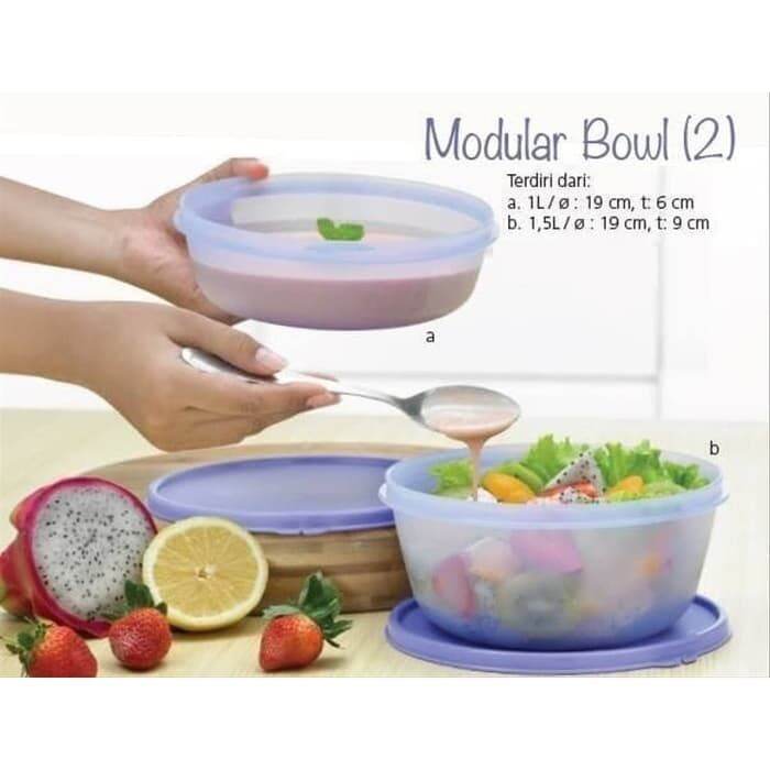 Tupperware modular Bowl set Ungu kedap cairan Tuppy Lazada Indonesia