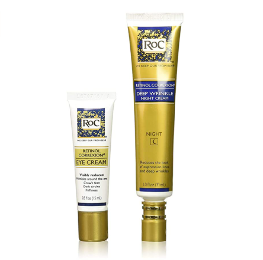 Roc Retinol Value Set Duo Deep Wrinkle Night Face Cream And Retinol Correxion Eye Cream 4664