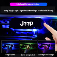 Car Logo Air Freshener Perfume With Atmosphere Light for Jeep Aromatherapy Eliminate odor Accessories