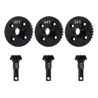 Overdrive Underdrive Differential Axle Steel Helical Gears Ring Pinion Set for 110 RC Crawler TRX4 TRX6 Upgrade Parts