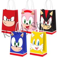 【hot sale】 ✲ B41 Sonic Party Decoration Portable Paper Bag Party Loot Bag