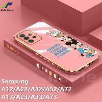 JieFie การ์ตูน Mickey Mouse สำหรับ Samsung Galaxy A12 / A13 / A14 / A22 / A32 / A52 / A72 / A23 / A33 / A53 / A73 / A24 / A34 / A54 น่ารัก Mini Daisy Chrome Soft TPU โทรศัพท์กรณี