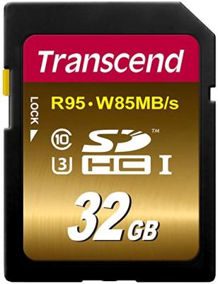 เมมโมรี่การ์ด Transcend 32GB UHS-1 SDHC  95 MB/s 633x (รับประกันตลอดอายุการใช้งาน)