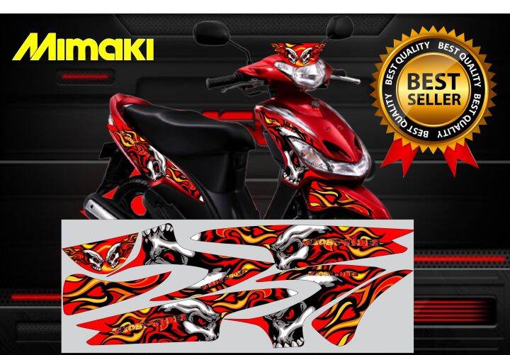 STIKER MIO SPORTY / SMILE STICKER STRIPING MOTOR YAMAHA MIO SPORTY