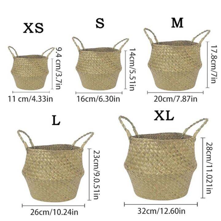 woven-basket-rattan-hanging-pot-dirty-hamper-storage-holder-organizer