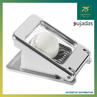 PUJADAS ที่หั่นไข่ต้ม เครื่องตัดไข่ต้ม ที่ตัดแบ่งไข่ต้ม ที่ผ่าไข่ เครื่องหั่นผัก ที่สไลด์ไข่ต้ม สแตนเลส304 PUJ1-390.000