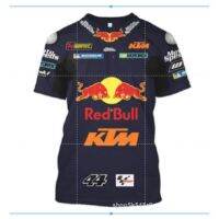 [ส่งของ]F1 เสื้อยืดลําลอง แขนสั้น พิมพ์ลายสุนัขจิ้งจอก เหมาะกับการขี่รถจักรยานเสือภูเขา วิบาก สําหรับผู้ชาย