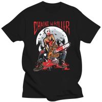 Large mens short sleeves Chainsaw Killer T Horror Punk Emo Metalhead Grunge Anarchist Goth New Wave Cotton Tee Tee 4XL.5XL.6XL