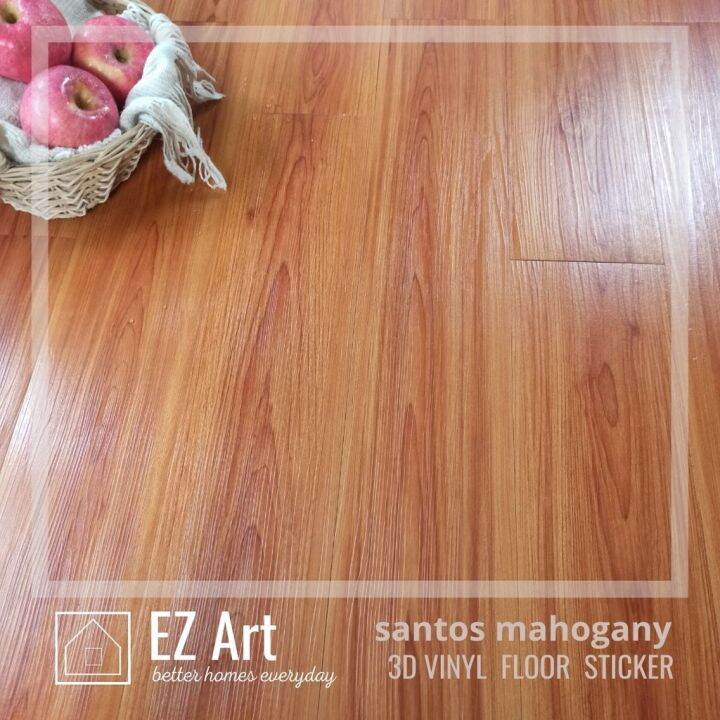 EZ art PVC Vinyl Flooring Planks 6 x36 x2.0mm santos mahogany Floor