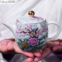 Japanese Style Ceramic Magpie Teapot Kung Fu Tea Set Hand Holding Teapot Line Teapot Blue and White Porcelain Teapot Household