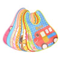 【DT】hot！ Adjustable Baby Bibs EVA Plastic Feeding Cartoon Children Apron Babador De Bebe