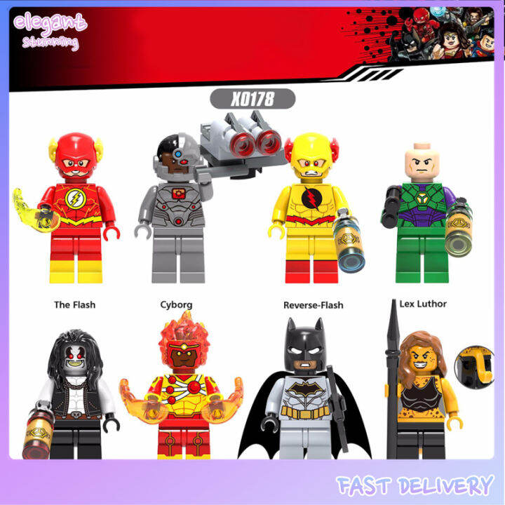 elegantstunning Minifigures Building Blocks Toy XINH X0178 Marvel Hero The Flash Lobo