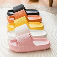 Indoor Slippers Women Thick Non-slip Home Bathroom Anti-slip Deodorant Cloud Slides Men Ladys Heighten Soft Slides Sandals Shoes