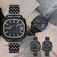 【July】 2023 new cross-border explosive business quartz mens watch Kong style simple personality square dial