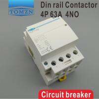 【Taiyong Electric】TOCT1 4P 63A 220โวลต์400V 50/60HZ Din Rail ในครัวเรือน Ac Modular Contactor 4NO