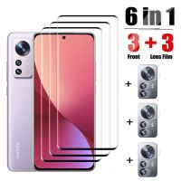 6 in1 Protective Tempered Glass For Xiaomi mi 12 Pro 12X Screen Protector Camera Lens Film on Xiaomi 12 Pro Protection glass