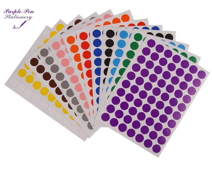 Circle Round Sticker Sold Per Sheet 9mm 15mm 20mm 30mm Sold Per Sheet ...