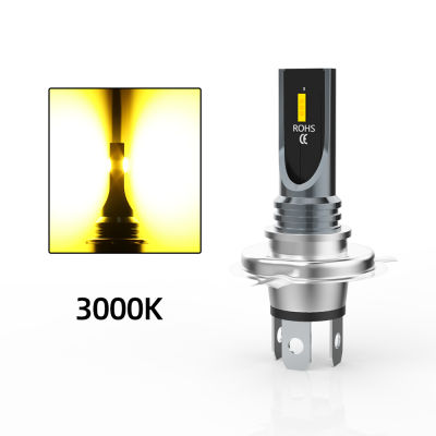 roadsun 2Pcs Car Light LED H4 9003 HB2 HiLo Beam LED Headlight Bulbs 12V 3000K 6000K 8000K for Auto Fog Lamp CSP Chips 12000LM