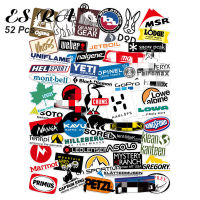 Outdoor Stickers Pack 52 PcsSet Camping nd Decals Logo Pegatinas Waterproof Vinyl for Car Laptop Car Skateboard Fridge