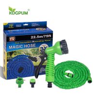 25FT-200FT Garden Hose Expandable Flexible Water Hose Plastic Hoses Handy Pipe With Spray Magic Flexible Watering Tube Hose