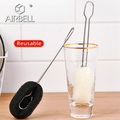 【hot】 AIRBELL Bottle Cleaning Cleaner Household Tools Sponge Dish Detailing Metal Wonder Wire Item Baby