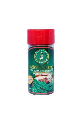 พริกไทยป่นขาว เผ็ด หอมกลิ่นพริกไทยแท้ ขวดเล็กแม่บ้าน White Pepper Powder 45 g
