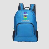 Custom 2021 New Leisure Outdoor Folding Bag Customize Your Picture LOGO Backpack 【AUG】