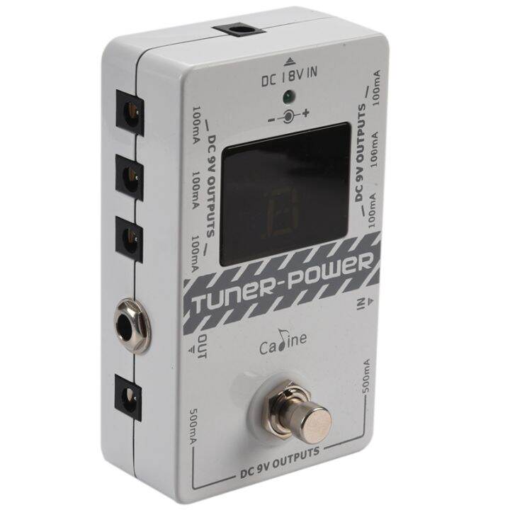 caline-cp-09-2-in-1-tuner-and-power-supply-true-bypass-for-dc-9v-electric-guitar-effect-pedal-eight-isolated-outputs-multifunction-us-plug