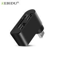 USB Hub 2 Port USB 2.0 With TF/SD Card Reader Rotate Splitter Adapter For Laptop Notebook For PC Computer Accessories USB Hubs