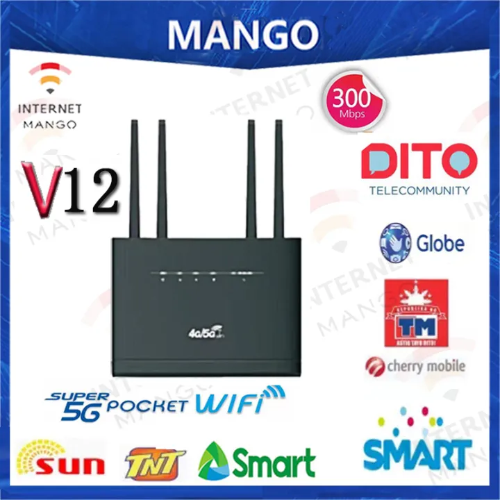 4G/5G V12 unlimited wifi router supports full band lock frequency band change IMEI 4 antenna LAN