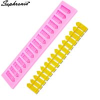 Sophronia 3D M112 DIY Fence Silicone Mold Fondant Cake Baking Tools Silicone Moulds Pastry Sugercraft Cake Decorating Tools Bread Cake  Cookie Accesso