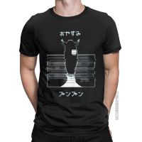 Glitch Oyasumi Punpun Pixel Art Mens T Shirts Novelty Tee Shirt Classic Short Sleeve Crewneck T Shirt Pure Cotton Clothes XS-6XL