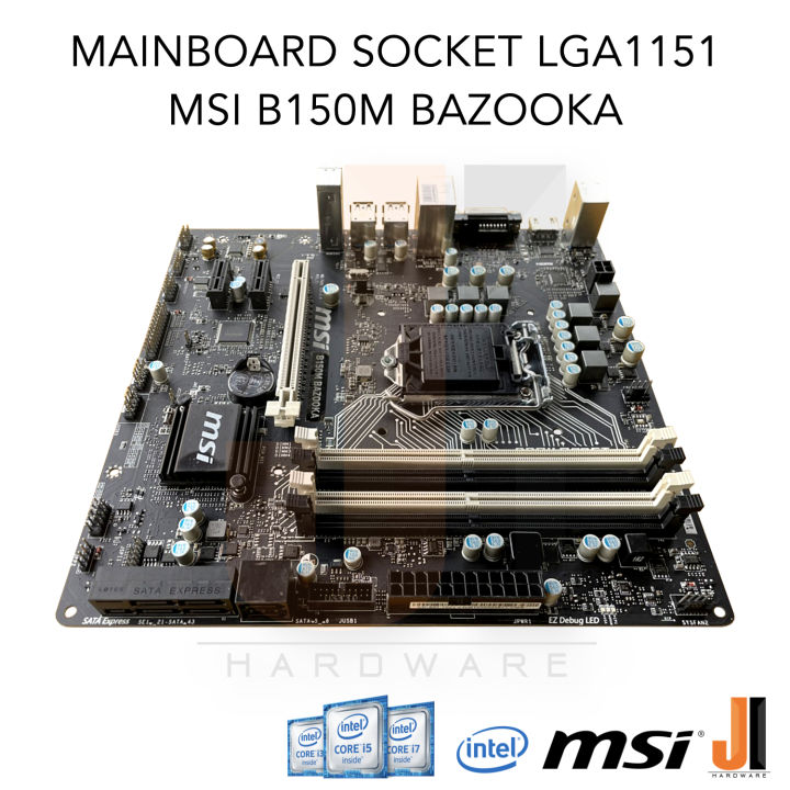 mainboard-msi-b150m-bazooka-lga1151-รองรับ-core-i-gen-6xxx-และ-gen-7xxx-มือสองสภาพดีมีการรับประกัน