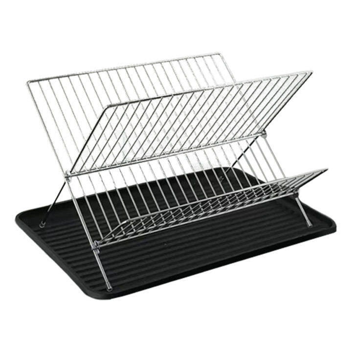 Greenbox Xshaped Dish Drying Rack with Drainboard Foldable Double