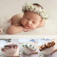 New Product Newborn Photography Props Baby Headband Full Moon Baby Photo Headdress Handmade Hairband Flower Headband