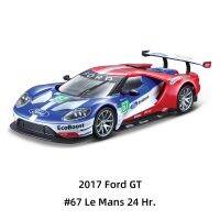 1:32 Bburago 2017 Ford GT ยานพาหนะหล่อแบบคงที่โมเดลรถของเล่นของสะสม