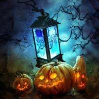 Halloween Atmospheres Decorative Props Plastic Glowing Night Lighthouses