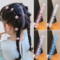 【CC】✖  10Pcs Children Hair Clip Braided Small Buttons Hairpin Headdress Claw Accessories